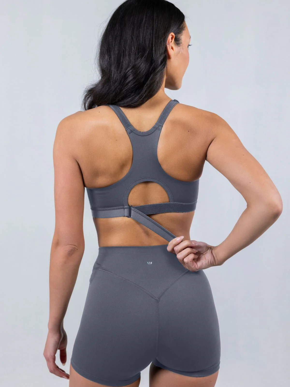 Emerge Sports Bra - Steady Grey - Image 3