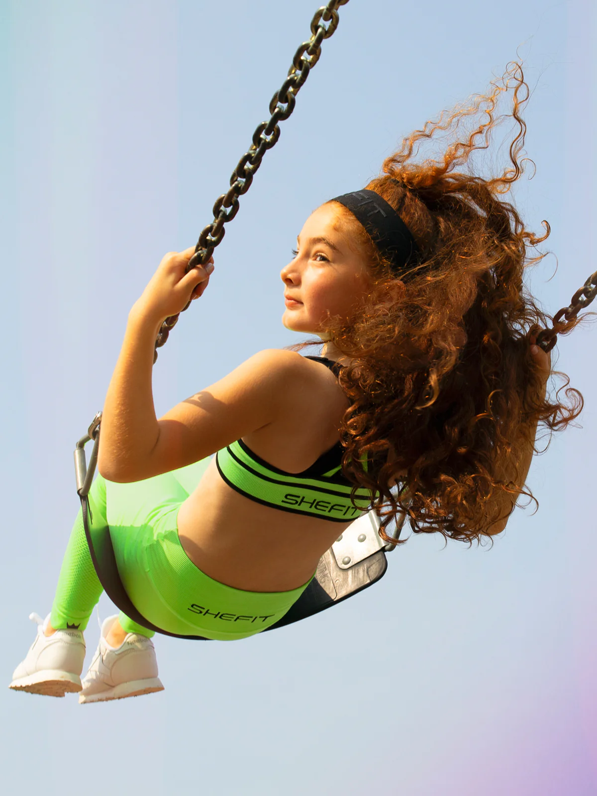 Girls' Low Impact Sports Bra - Neon Green - Image 5