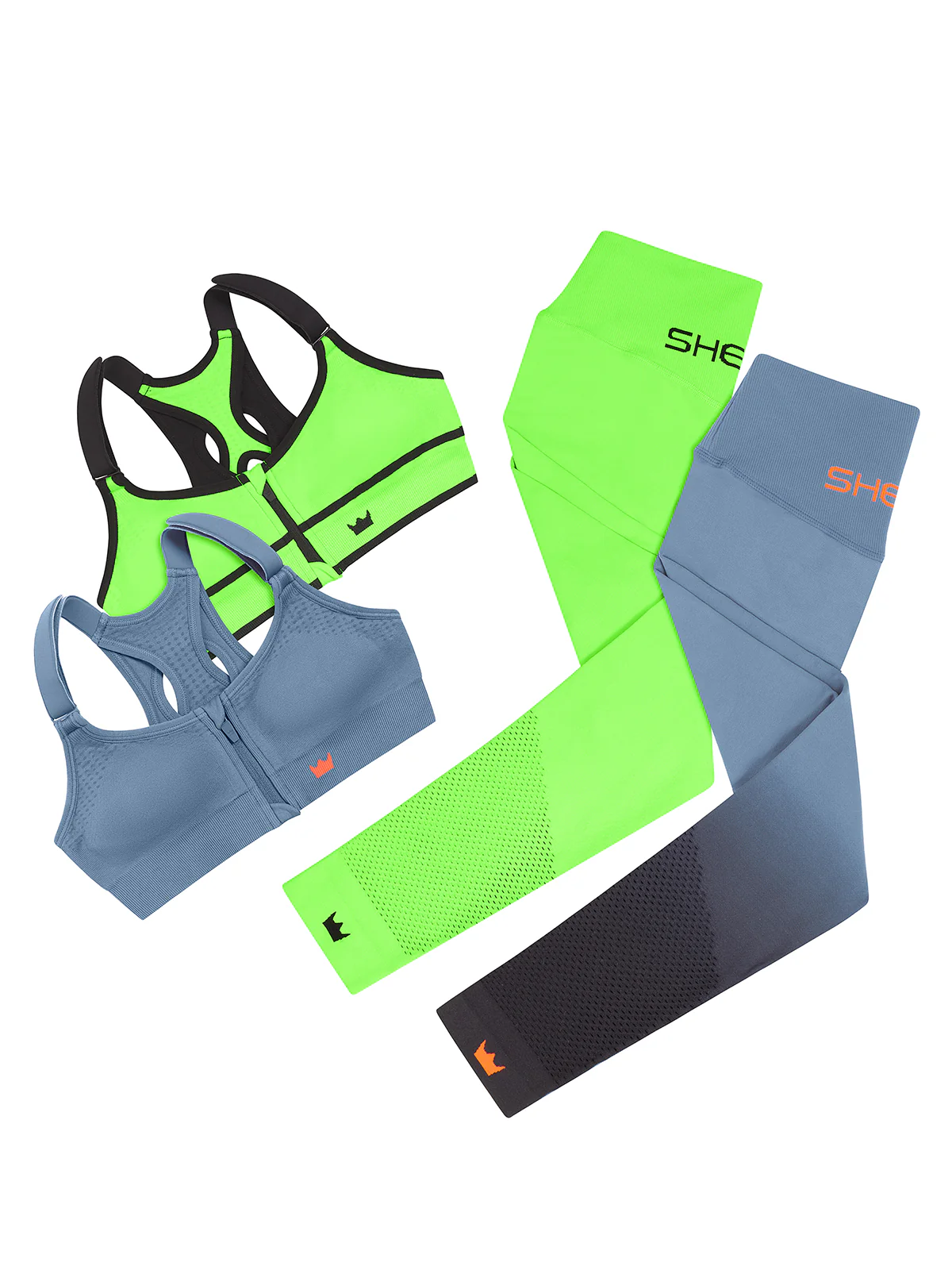 Girls' Low Impact Sports Bra - Neon Green - Image 7